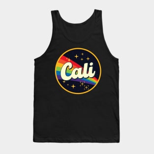 Cali // Rainbow In Space Vintage Style Tank Top